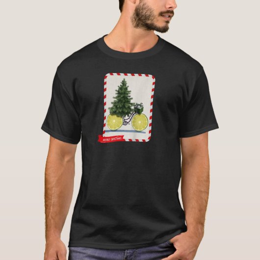 T-shirt Collage de Noël Noel Tree Garland Ligh (Devant)
