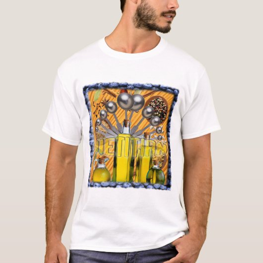 T-SHIRT COLLAGE DE NOURRITURE DE DIÉTÉTICIEN (Devant)