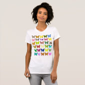 T-shirt Collage de papillon (Devant entier)