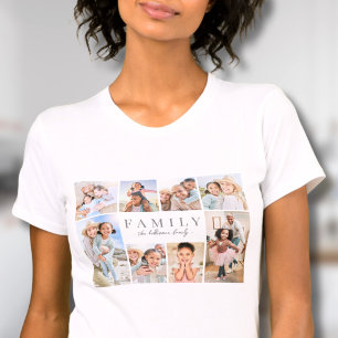 T-shirt Collage de photos de famille personnalisé