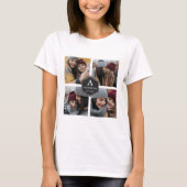 T-shirt Collage de photos de la famille Rustic 4 Pictures (Devant)