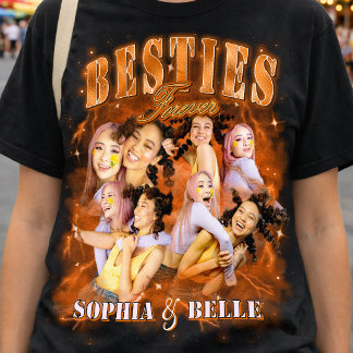 T-shirt Collage de photos des meilleurs amis des années 90