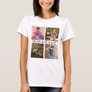 T-shirt Collage de photos moderne personnalisé cool