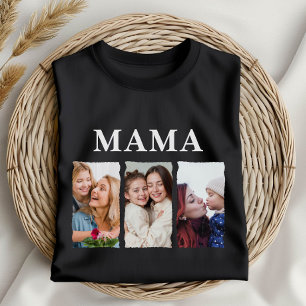 T-shirt Collage de photos personnalisé Mama – Cadeau perso