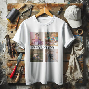 T-shirt Collage de photos personnalisé moderne cool 4