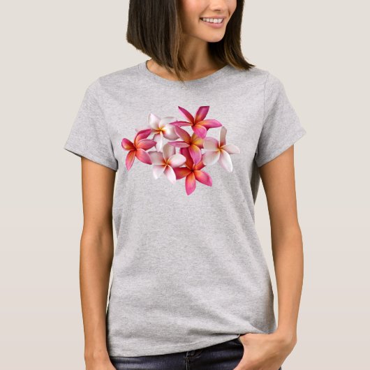T-shirt Collage de plumeria (Devant)