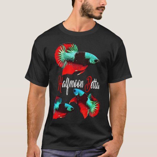 T-shirt Collage de poissons combattants (Devant)