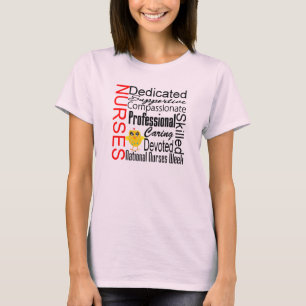 T-shirt Collage de reconnaissance des infirmières : Semain