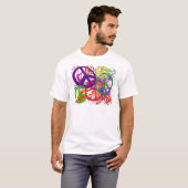 T-SHIRT COLLAGE DE SIGNE DE PAIX (Devant entier)