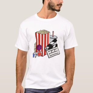 T-shirt Collage de snacks de cinéma rétro