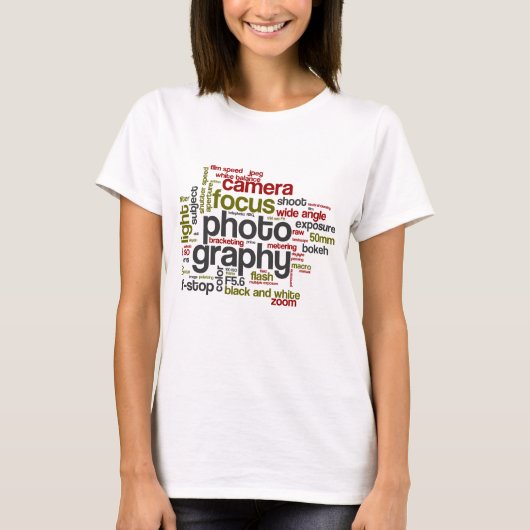T-shirt Collage de texte Lingo (Devant)