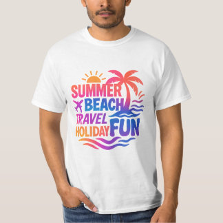 T-shirt Collage de typographie d'été avec de la graisse gr