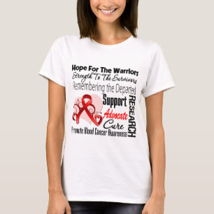 T-shirt Collage d'hommage d'espoir de Cancer de sang