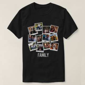 T-shirt Collage d'images photos de famille unique