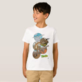 T-shirt Collage DinoZoo Dinosaur (Devant entier)