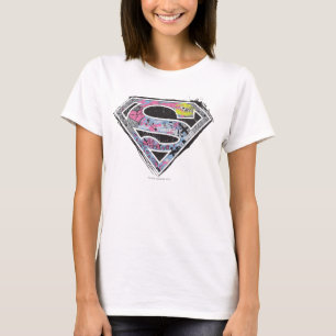 T-shirt Collage du logo Supergirl