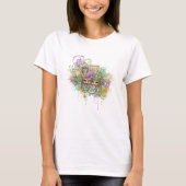 T-shirt Collage éclaboussé Mardi Gras (Devant)