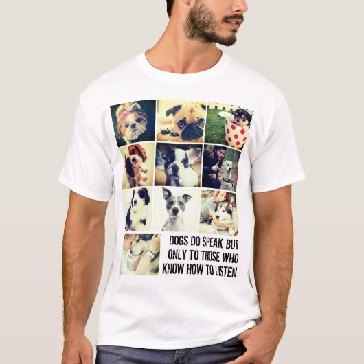 T-shirt Collage et devis personnalisés (Devant)