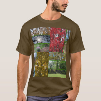 T-shirt Collage Forêt et Arbres sur TeeShirt Brown