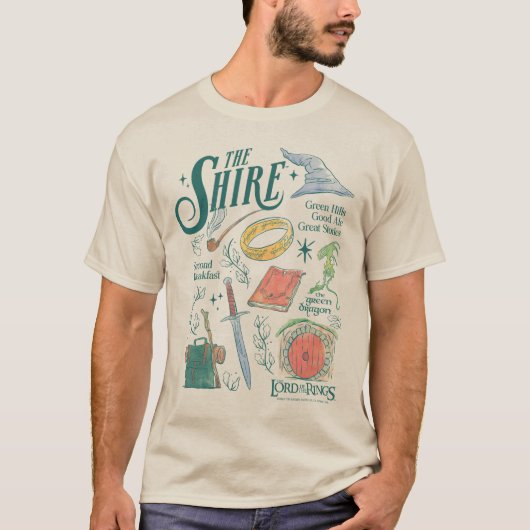 T-shirt Collage graphique aquarelle du Comté™ (Devant)