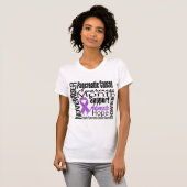 T-shirt Collage - mois de conscience de Cancer (Devant entier)