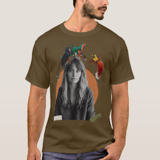 T-shirt Collage numérique Abstrait pour les femmes avec de