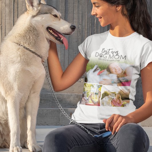 T-shirt Collage photo de Best Dog Mom