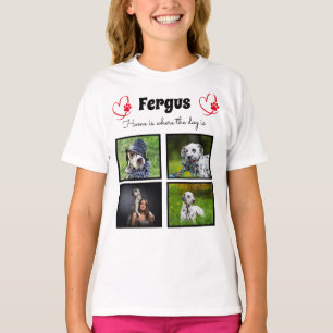 T-shirt Collage - photo de chien souvenir customisé pour l