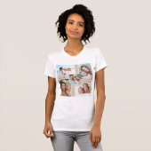 T-shirt Collage photo de la famille Meilleure maman pour 5 (Devant entier)