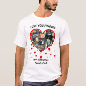 T-shirt Collage photo de l'anniversaire de mariage personn (Devant)