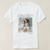 T-shirt Collage photo et texte personnalisé (Design devant)