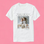 T-shirt Collage photo et texte personnalisé<br><div class="desc">Faites un t-shirt Photo keepsaké personnalisé de Ricaso - ajoutez vos propres photos et texte - photo collage cadeaux. Idéal pour tout le monde,  changez le texte en fonction de vos besoins. La meilleure grand-mère du monde</div>