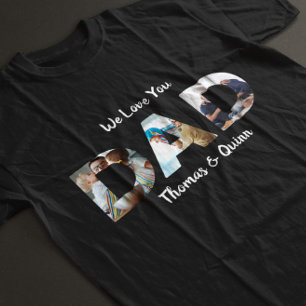 T-shirt Collage photo fête des pères