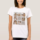 T-shirt Collage Photo Maman We Love You Personnalisé (Devant)
