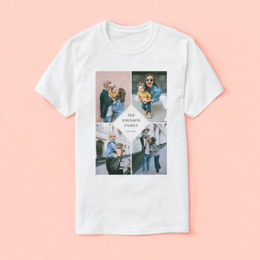 T-shirt Collage photo moderne simple