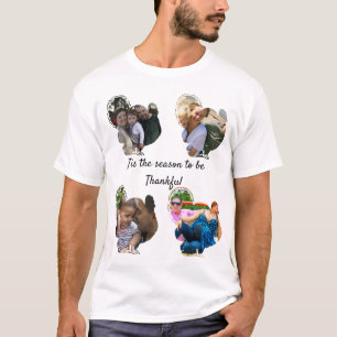T-shirt Collage photo personnalisé de dinde graisseuse