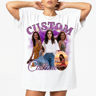 T-shirt Collage photo personnalisé de rap bootleg des anné