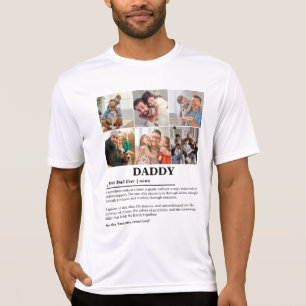 T-shirt Collage photo personnalisé Définition Papa 6