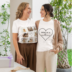 T-shirt Collage photo personnalisé "Maman en un