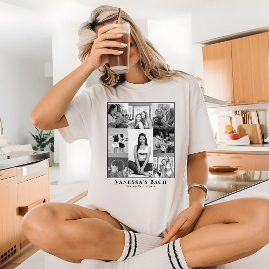 T-shirt Collage Photo Rétro Image Bachelorette Meilleure A