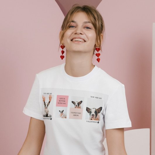 T-shirt Collage photos de chiens | Le chien est mes valent