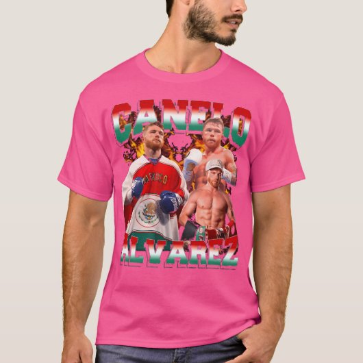 T-shirt Collage rétro Canelo Alvarez (Devant)