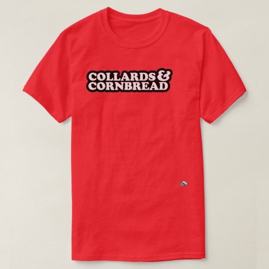 T-shirt Collards Cornbread Cuisine sud (Design devant)