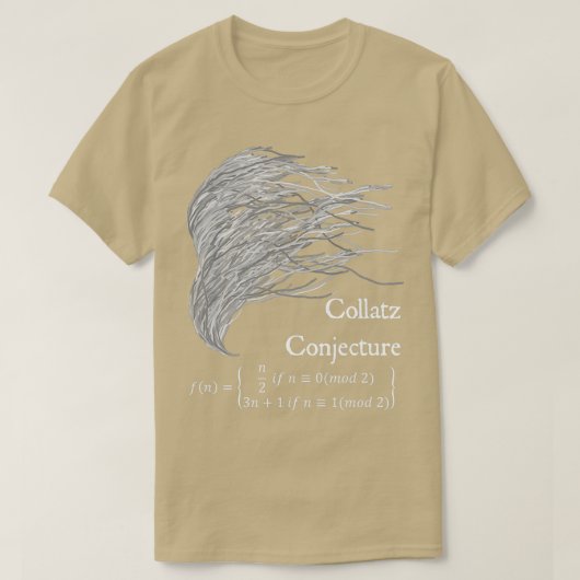 T-shirt Collatz Conjecture 3n1 Math Physique Design Noir B (Design devant)