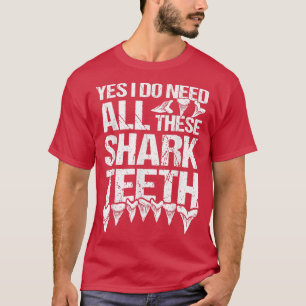 T-shirt Collecte de dents de requin et chasseur de dents d