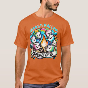 T-shirt Collecte de marshmallow de feu de camp