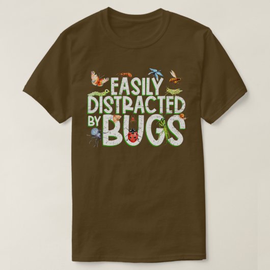 T-shirt Collecteur de bugs amusant d'insectes (Design devant)