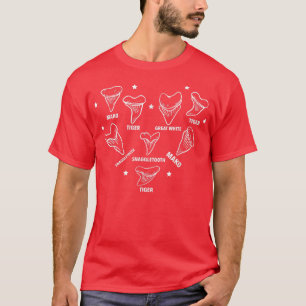 T-shirt Collecteur de dents de requin Fossils Collector