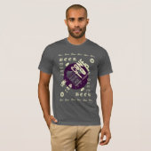 T-shirt Collecteur de dessus de cône de canette de bière (Devant entier)