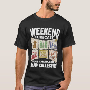 T-shirt Collecteur de timbres de prévisions de fin de sema
